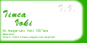timea voki business card